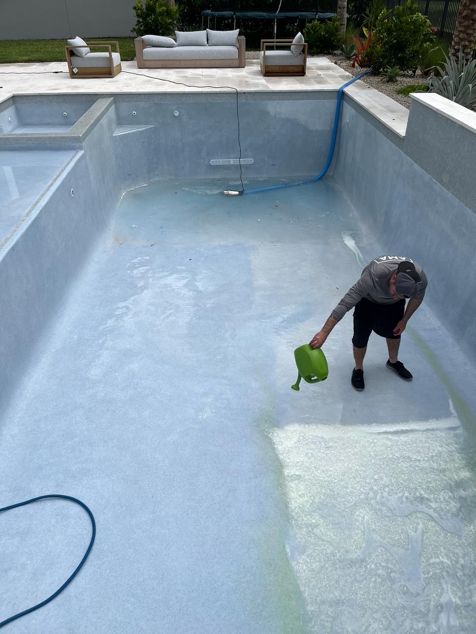 Pool acid wash